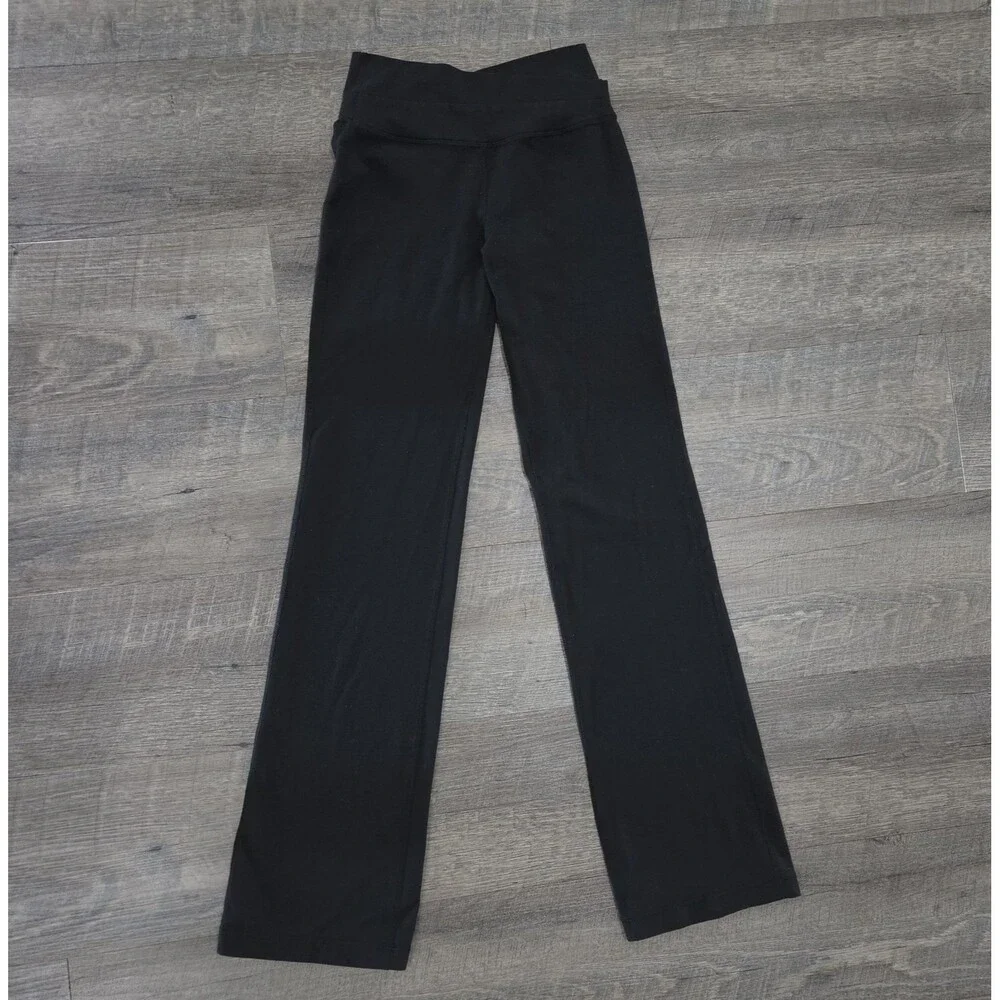 lululemon Astro Leggings lululemon Size 2 Black Crossover Waist Yoga Gym 31.5